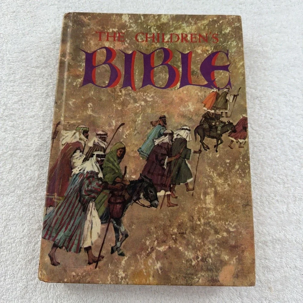 1965 The Children's Bible Golden Press Illustrated Stories Hardcover Vintage